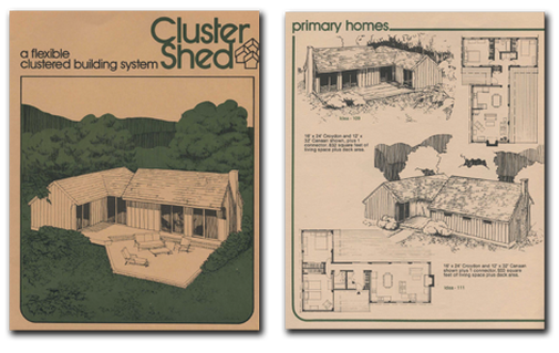 CLUSTER SHED PLAN BOOK - EARLY TIMBERPEG MODULAR HOMES