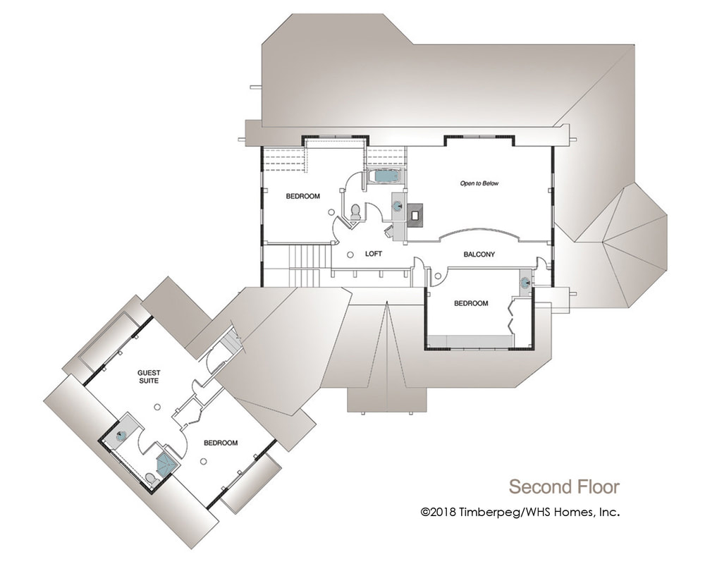 TIMBERPEG HOME THE Lassen Second Floor Floor Plan